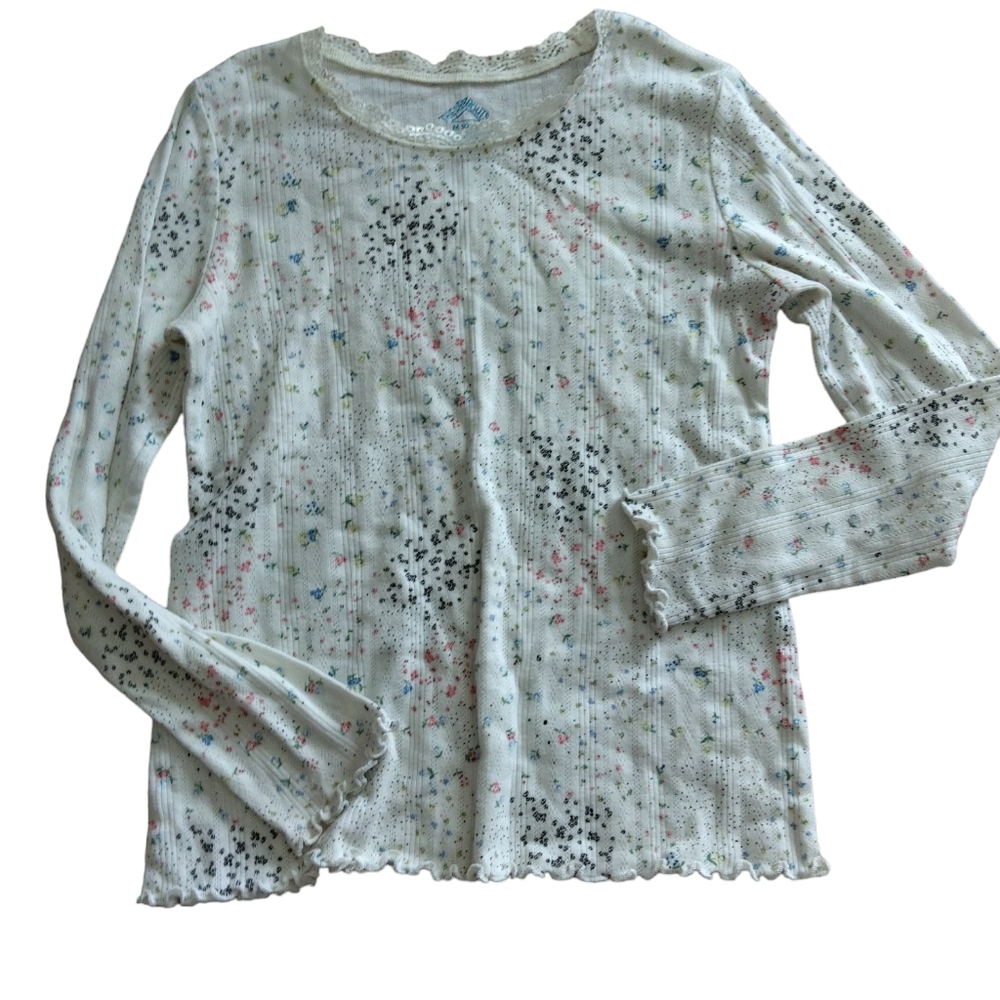 Girls 10/12 floral top